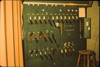 Old lighting board, Alden Memorial, 1965, WPI Lens &amp; Lights Club.